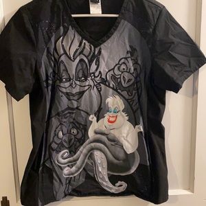 Disney Ursula scrub Top